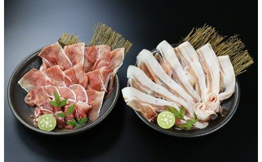 豚肉 日向 ひょっとこポーク ウデ & モモ スライス 各800g 1.6kg [高橋ファーム 宮崎県 日向市 452060634] 肉 豚 しゃぶしゃぶ ウデ肉 もも 冷凍