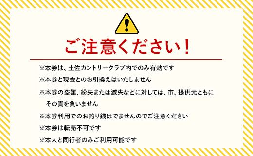 土佐カントリークラブ プレー券 9,000円分 - ゴルフ場 チケット プレー券 ラウンド コース 9000円 趣味 体験 スポーツ アウトドア 手結山開発観光株式会社 高知県 香南市 kb-0008