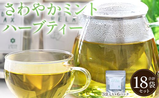 さわやかミントハーブティー 6パックセット - お茶 飲み物 ティーバッグ 茶葉 リラックス のし ギフト 贈り物 GreenBase 高知県 香南市 gr-0159