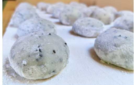 099H4034 老舗の杵つきたて生丸餅 合計 約1.8kg 黒胡麻入り