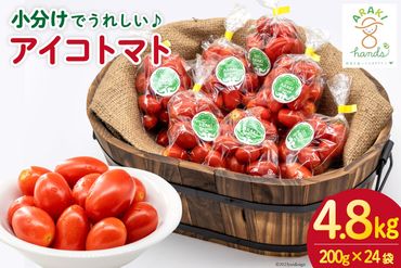 AH068【小分けでうれしい♪】アイコトマト4.8kg（200g×24袋）