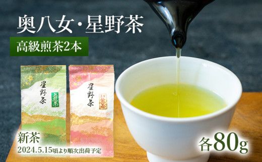 [2025年産] 八女茶 新茶 星野村の八女茶2本セット