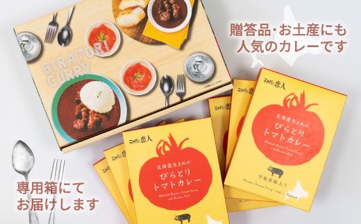 びらとりトマトカレー190g×６箱 ふるさと納税 人気 おすすめ ランキング トマトカレー カレー トマト とまと 北海道 平取町 送料無料 BRTH021