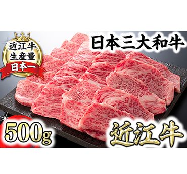 【4等級以上】厳選　近江牛　カルビ　焼肉【500g】【BS02SM1】