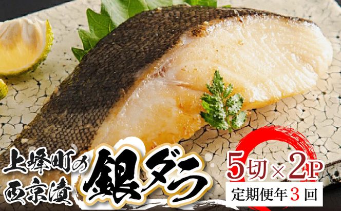 【定期便3回】熟練の味 西京漬け(銀ダラ) 5切×2P M-44