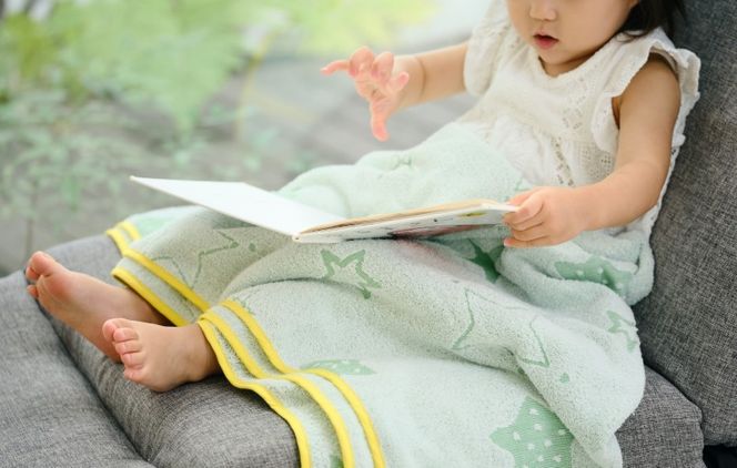 TTT0005 【高島屋選定品】泉州タオル おくるみ１枚（グリーン）【タオル 国産 シンプル 日用品 ベビー】