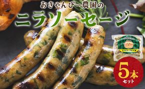 おきゃんぴー農園のニラソーセージ - ウィンナー ウインナー 惣菜 加工品 にら 韮 香味野菜 やさい 葉物 国産 おつまみ おかず 鍋 ご飯のお供 バーベキュー ギフト 高知県 香南市 on-0019