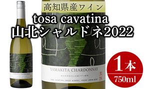 ワイン 人気 白 高知県産ワイン tosa cavatina 山北シャルドネ2022 (750ml×1本) - 白 辛口 お酒 さけ アルコール ボトル 瓶 ギフト 送料無料 高知県 香南市 冷蔵 iw-0004