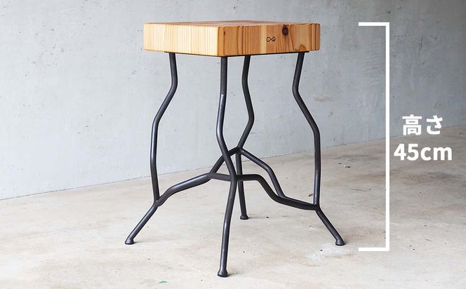 杉エンドグレインのスツール（Novo）4５cm E-mp-A19A