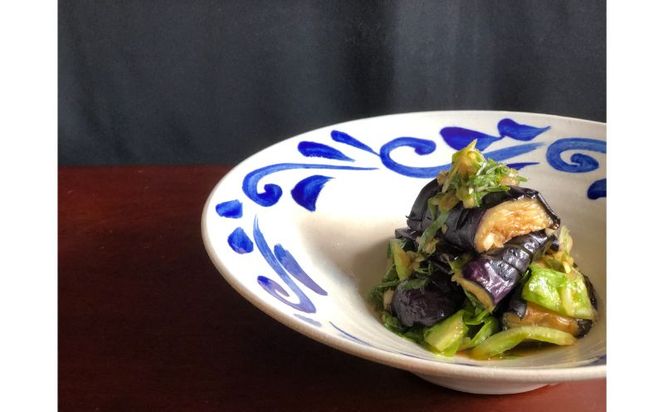 【EXPIRED】やちむん【工房エクレシア】7.5寸鉢　唐草　Seed（種）