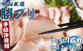 ぶり 半身 鰤 フィレ 約3.2kg～3.9kg 刺身  期間限定 魚 ぶり 鰤 寒ブリ 海鮮 鮮魚 魚介類 切り身 海の幸 ny-0011