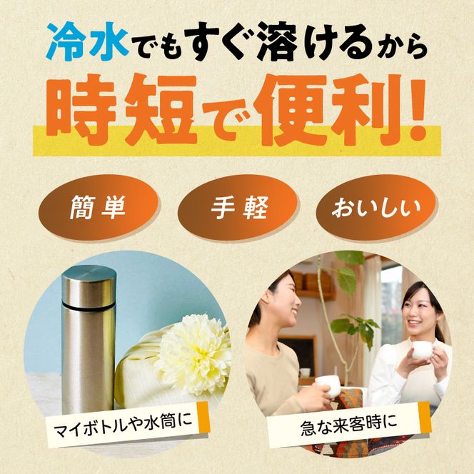 【6ヶ月定期便】さらさらとける　お～いお茶ほうじ茶４０ｇ（6袋）［091I12-T］6ヶ月 定期便 さらさらとける おーいお茶 ほうじ茶 粉末茶 粉末 伊藤園 一番茶 直火焙煎 40g 6袋