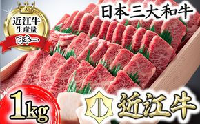 【4等級以上】近江牛バラ焼肉希少部位【1kg】折箱入り【H010U】