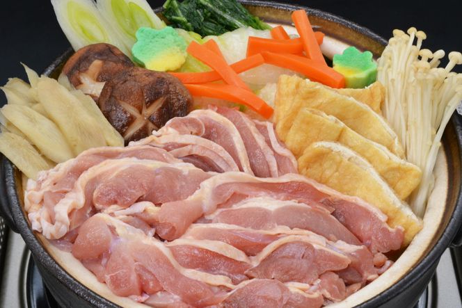 AE306地鶏鍋セット　野菜付　（2人前）