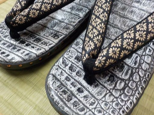 【桐下駄】クロコGETA（女右近タイプ）[BL009ci]