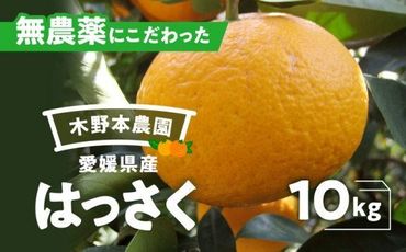 【栽培期間中農薬不使用】【先行受付】【数量限定】農園直送！愛媛県産 はっさく 10kg ｜ 柑橘 みかん ミカン 蜜柑 フルーツ 果物 ギフト 贈り物 栽培期間 無農薬 愛媛県産　※2025年3月上旬～4月下旬頃に順次発送予定