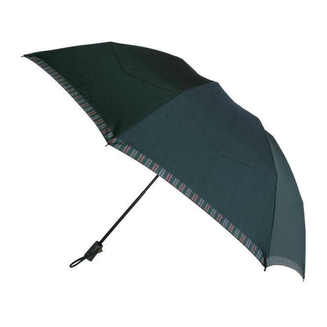 槙田商店 【紳士折りたたみ雨傘】Tie Plain×Stripe 緑 FAA5002