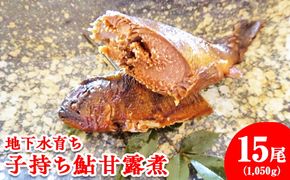 地下水育ち　子持ち鮎甘露煮15尾