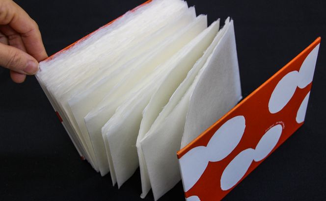 和紙ノート（黄・柚子）