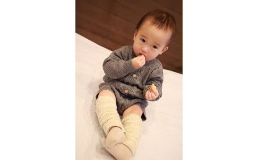 Baby　ふんわりレッグウォーマー2双セット（ライトグレー）