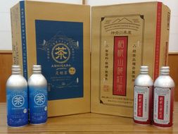 足柄茶　緑茶＆紅茶　リシール缶セット