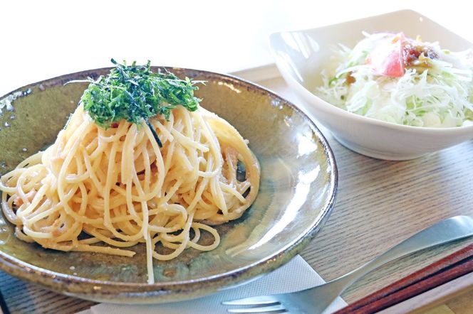 【仲哀焼鏡山窯元】パスタ皿 みかん灰 (直径 21.5cm / 高さ 4cm) 皿 陶器 陶磁器 食器