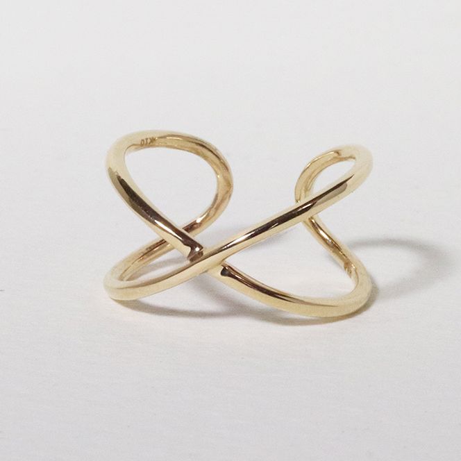 K10　大　クロス　イヤーカフ（U-460)　BQ-53