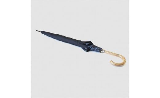 槙田商店【紳士雨傘】長傘 Tie Plain×Stripe 濃紺 FAA5007