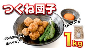  鍋やスープやお弁当に！ たっぷり つくね団子 1kg セット！ 鶏つくね つくね BBQ バーベキュー キャンプ アウトドア 冷凍 お弁当 国産 地鶏 長期保存 備蓄 お取り寄せ 鍋 鶏肉 鶏 肉 とり肉 おつまみ [AI16-NT]