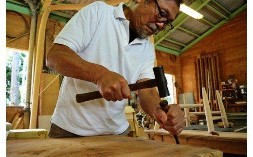 おおいたの広葉樹で作った大小しゃもじ2本組_1252R