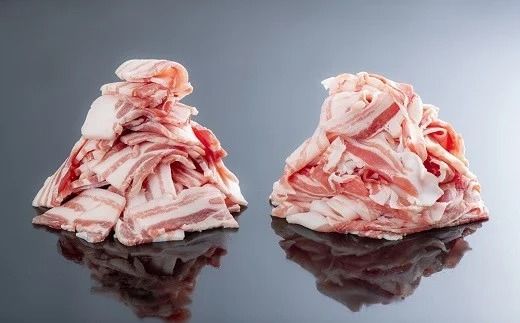 【スピード発送】0C1-109 【合計1.2kg】中川さんちの米の恵み豚バラスライス600g、豚バラ焼肉600g