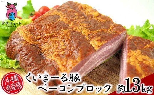 【※削除】【4回定期便】沖縄県産豚　豚肉ブロック　計7.3kg（ロース・肩ロース・バラ・ベーコン）