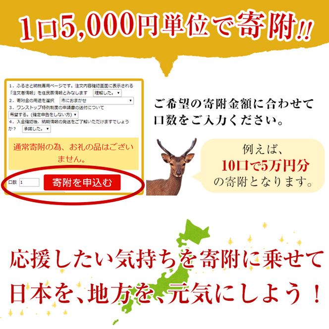 ＜返礼品なし＞鹿児島県阿久根市への寄附 akune-kifu001