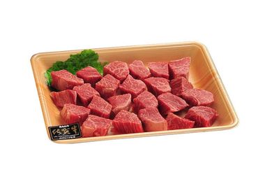 DP030_お箸で食べるステーキ♪佐賀牛ヒレのサイコロステーキ４００ｇ／みやき町