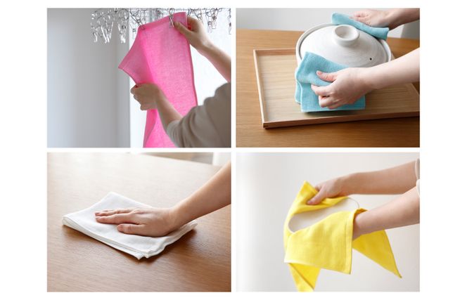 099H2534 ムコタオル むこふきん 5色5枚セット