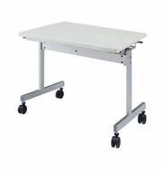 スタックテーブル 900×600 KV9060-NW（2.ネオホワイト） スタッキング デスク キャスター テーブル 愛西市 / タック株式会社[AEAH017-2]