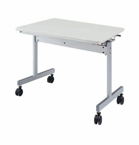 スタックテーブル 900×600 KV9060-NW（2.ネオホワイト） スタッキング デスク キャスター テーブル 愛西市 / タック株式会社[AEAH017-2]