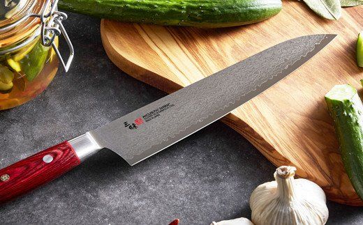 H84-06 三昧 クラシック プロ ダマスカス 紅蓮 牛刀包丁 210mm