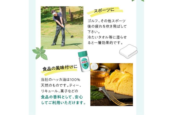 ハッカ油 ボトル 100mlとハッカ油 スプレー セット ( はっか 薄荷 ミント 爽快感 爽快 )【007-0027】