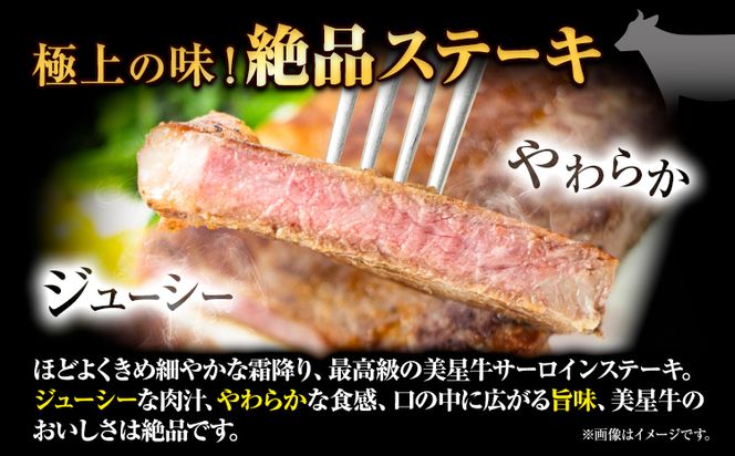 牛肉 サーロインステーキ 肉美星牛 約400g 200g × 2枚 美星ミート《30日以内に発送予定(土日祝除く)》岡山県 浅口市 肉 和牛 国産 牛肉 サーロイン ステーキ 400g 美星和牛 冷凍 送料無料---124_f34_30d_23_22000_400---