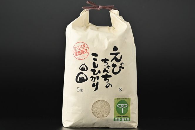 えびちゃんちの米　さくら市葛城産　5Kg  ≪令和6年産 米 お米 白米 ご飯 栃木県産 送料無料≫