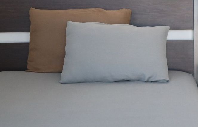 G1938 【tissu de coton/ダブルガーゼ】泉州南部織 シングルフラットシーツ 1枚（グレー）