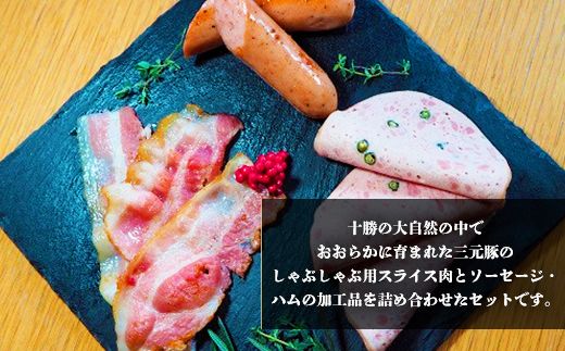 十勝産三元豚詰合せセット（しゃぶしゃぶ）SKD006