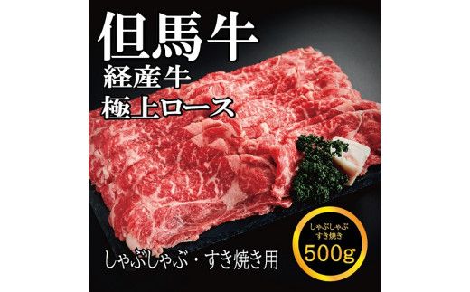 但馬牛経産牛ロース 500g(しゃぶしゃぶ・すき焼き用)