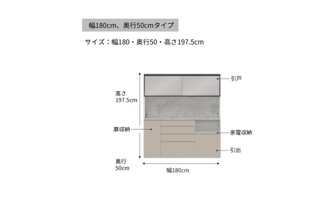 キッチンボードCPA-1800RM [No.875]
