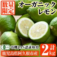 数量限定！有機JAS オーガニックレモン(計2kg) 国産 レモン 檸檬 果実 果物 フルーツ 柑橘 デザート 期間限定 有機栽培 健康志向【中村農場】akn084-03
