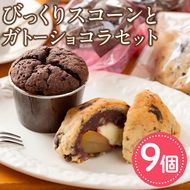 【0114102a】オレンジピール入りガトーショコラ(4個)とびっくりスコーンセット！(5個)ケーキ お菓子 スイーツ 洋菓子 焼き菓子 個包装 小分け おやつ チーズ チョコ 栗 餡子【Felice Regalo】