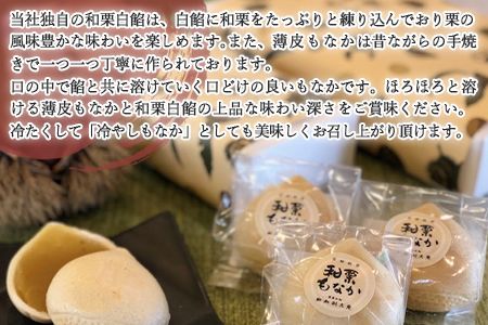 ＜和栗もなか 10個入り＞ 入金確認後、翌月末迄に順次出荷【c911_hr_x2】