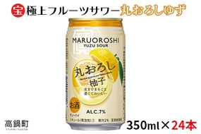 ＜極上フルーツサワー 丸おろしゆず 350ml×24本＞翌月末迄に順次出荷【c799_mm_x2】