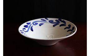 【EXPIRED】やちむん【工房エクレシア】7.5寸鉢　唐草　Seed（種）